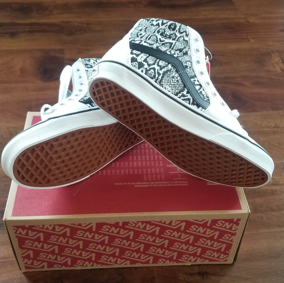 Vans Sk8-Hi Python True White Shoes Sneakers - Picture 6 of 6
